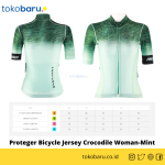 Proteger Bicycle Jersey Crocodile Mint Woman